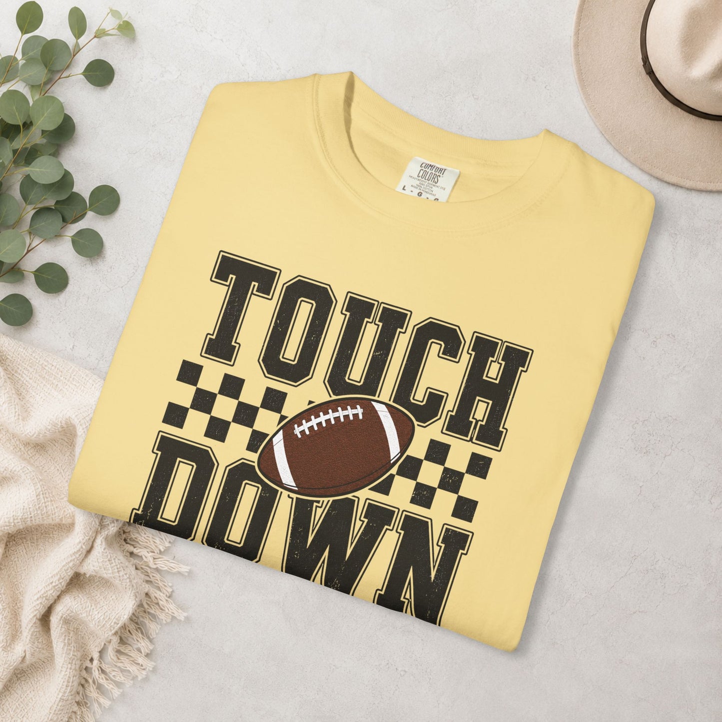 Touch Down Football Comfort Colors® Tee