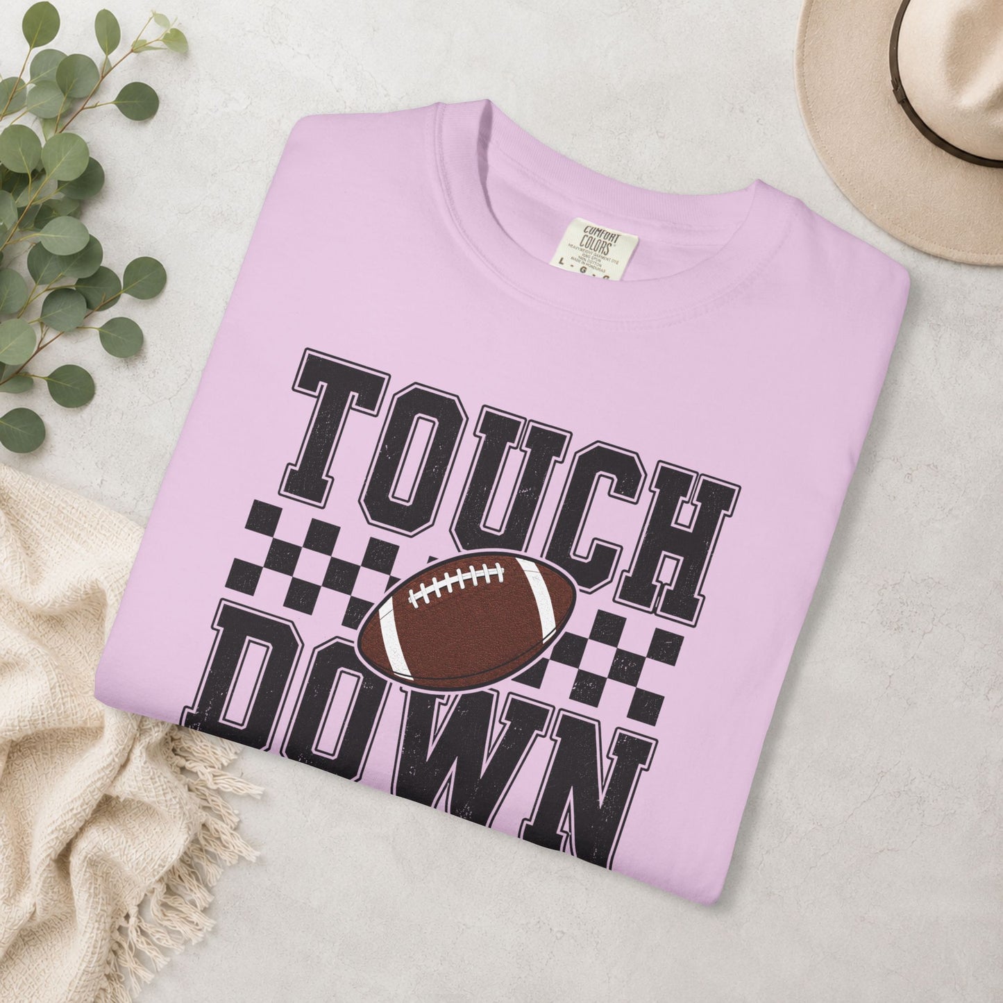 Touch Down Football Comfort Colors® Tee