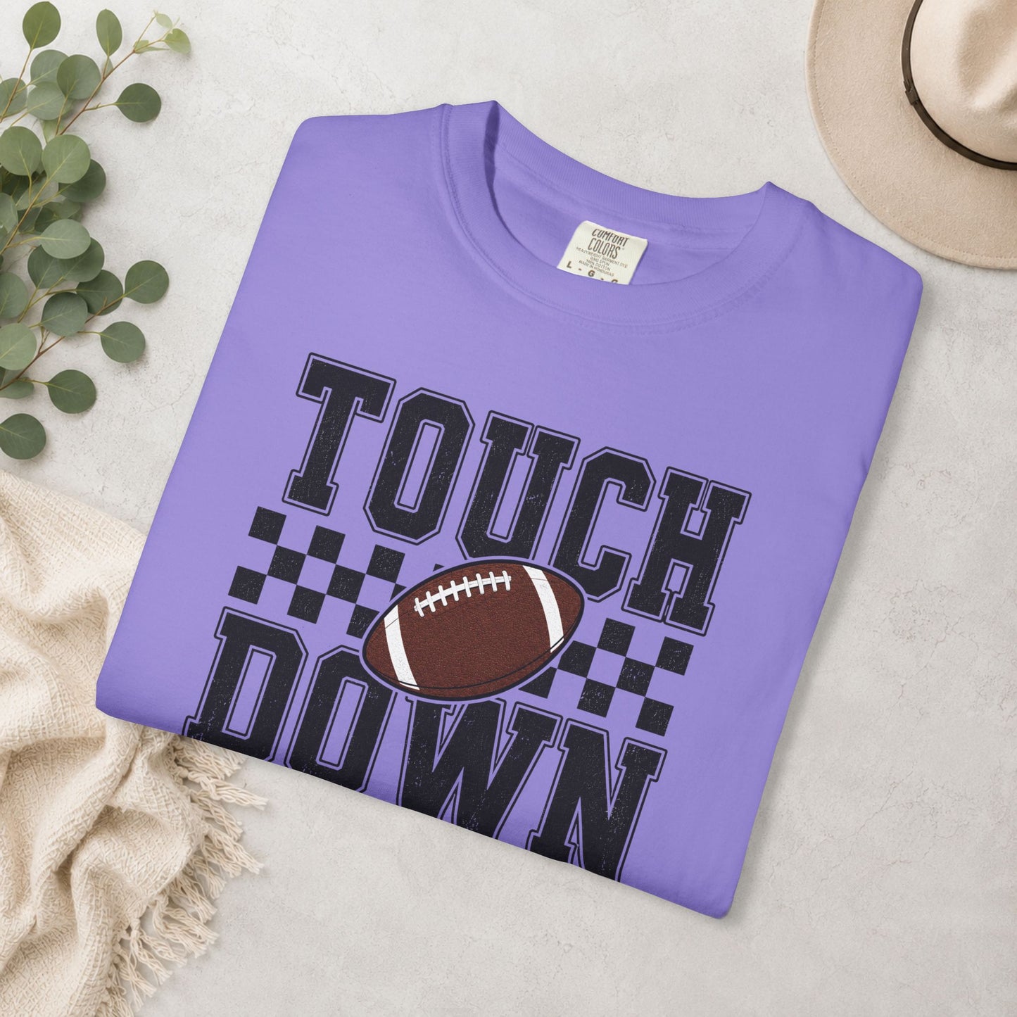 Touch Down Football Comfort Colors® Tee
