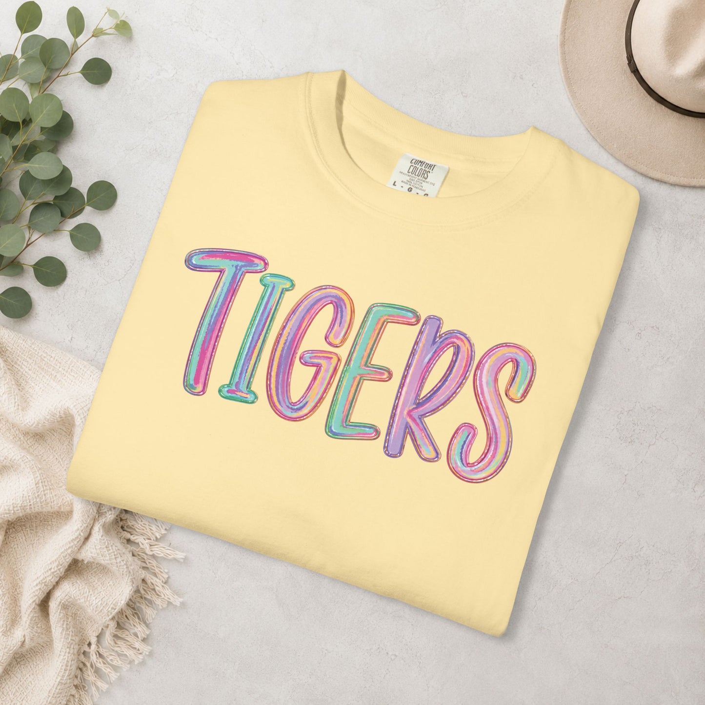 Color Pop Tigers Comfort Colors® Tee