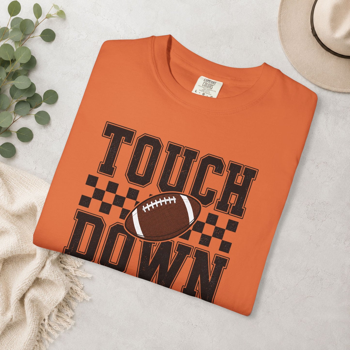 Touch Down Football Comfort Colors® Tee