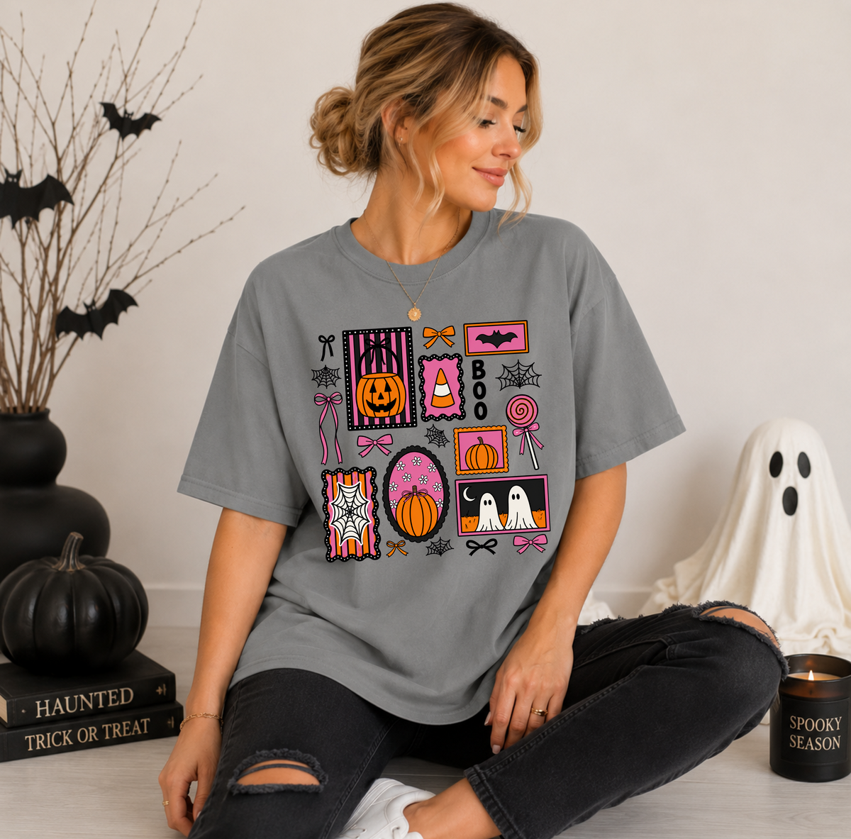 Girly Halloween Collage Comfort Colors® Tee