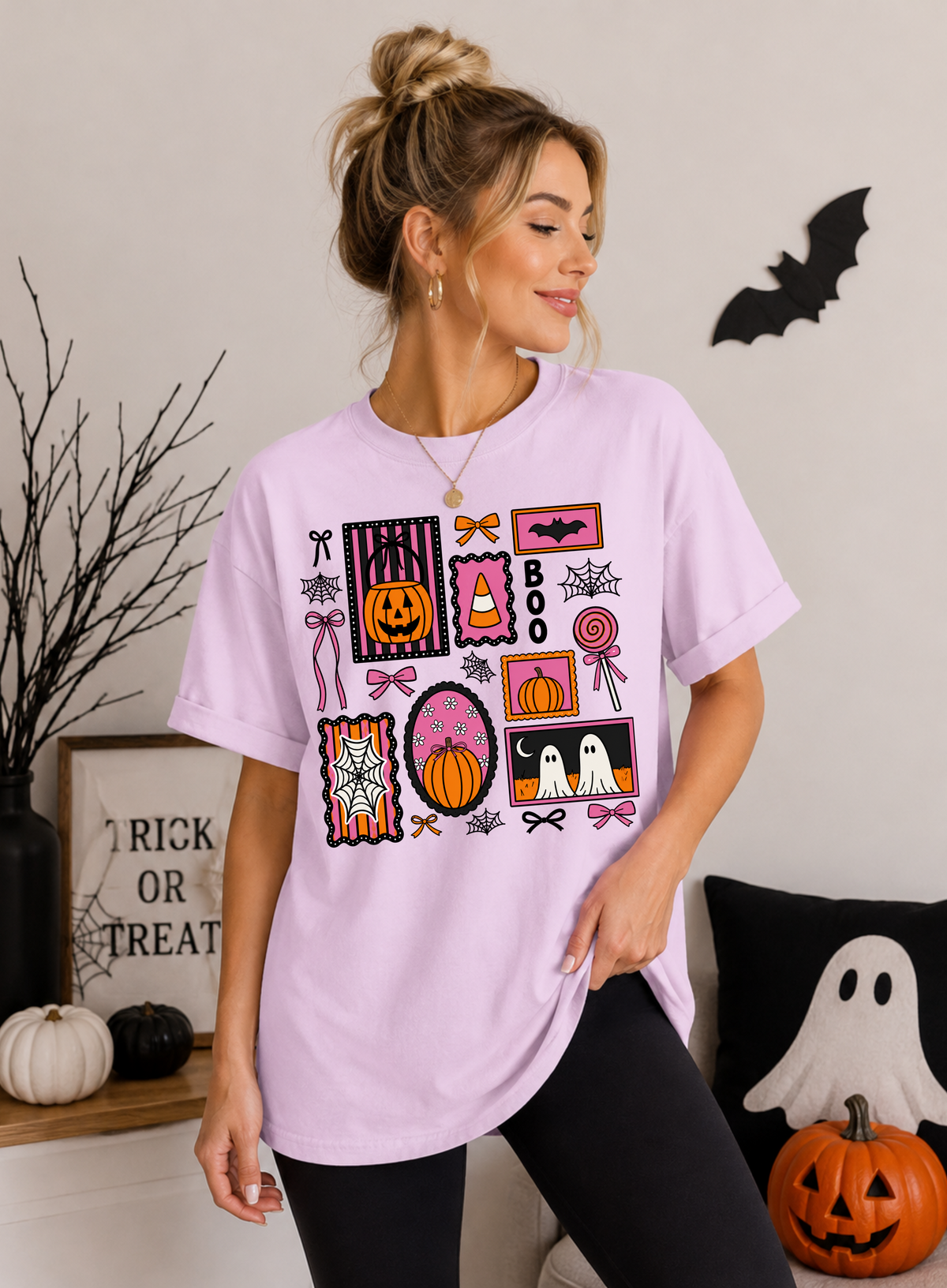 Girly Halloween Collage Comfort Colors® Tee