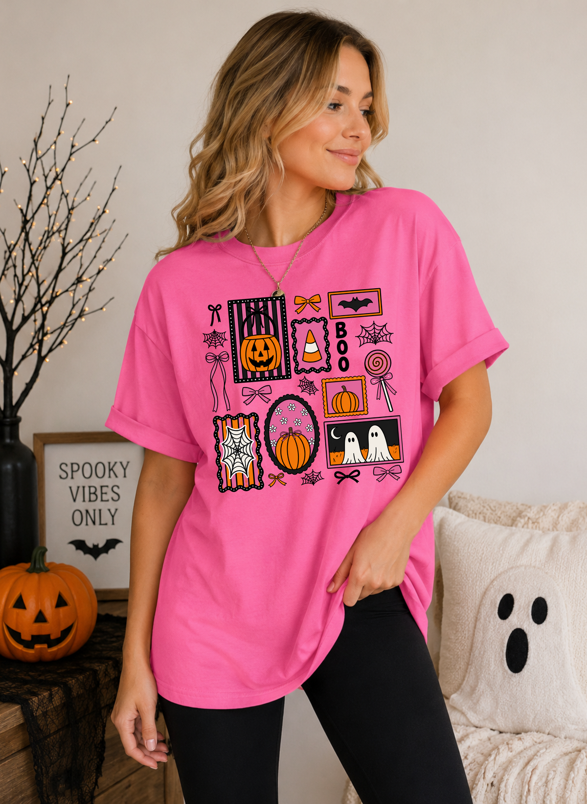 Girly Halloween Collage Comfort Colors® Tee