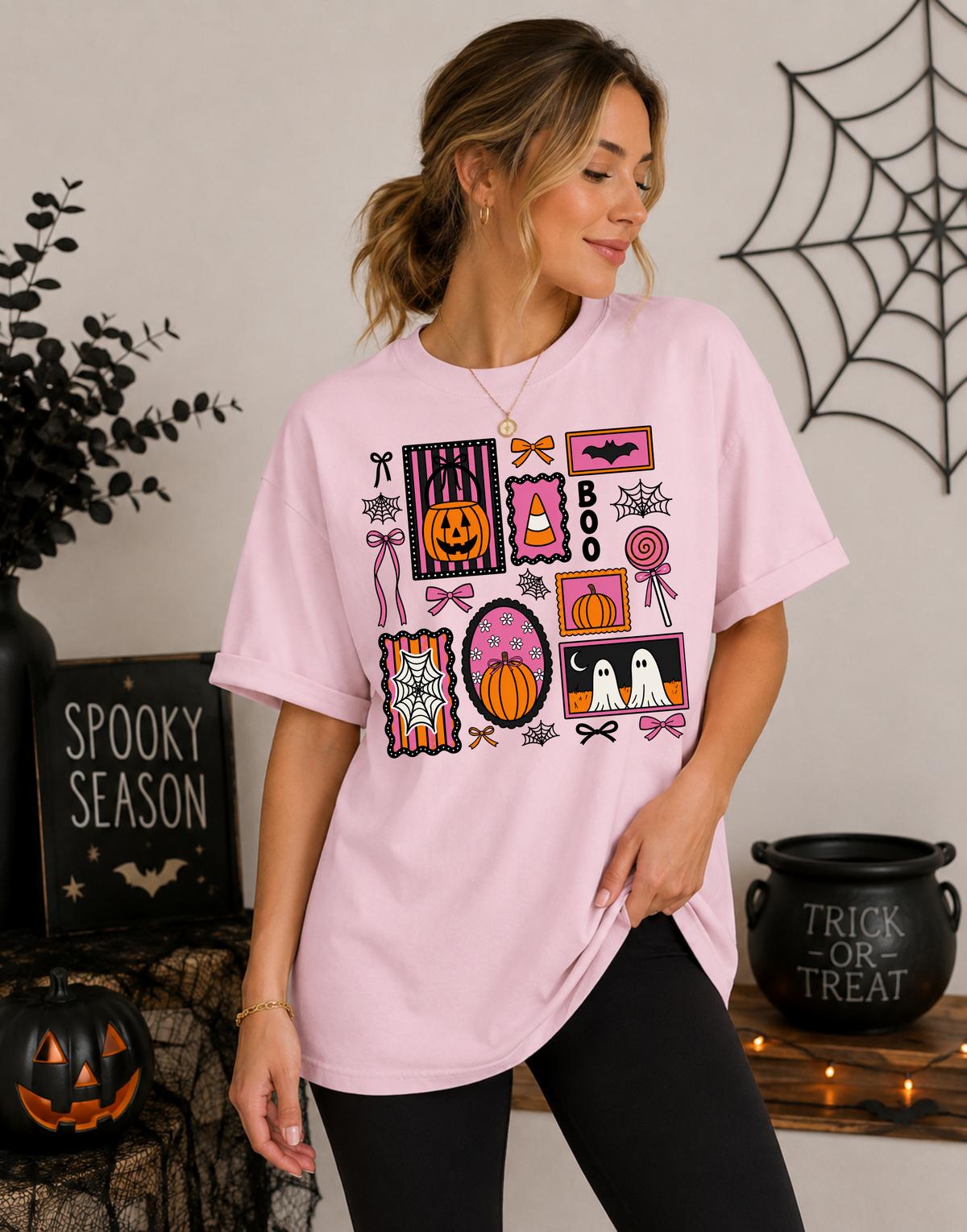 Girly Halloween Collage Comfort Colors® Tee