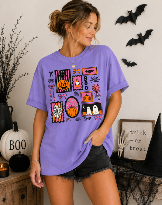 Girly Halloween Collage Comfort Colors® Tee