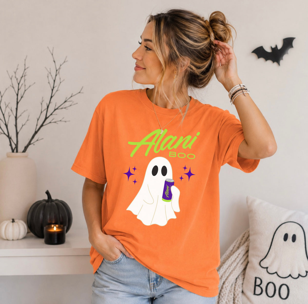 Alani Boo Ghost Halloween Comfort Colors® Tee