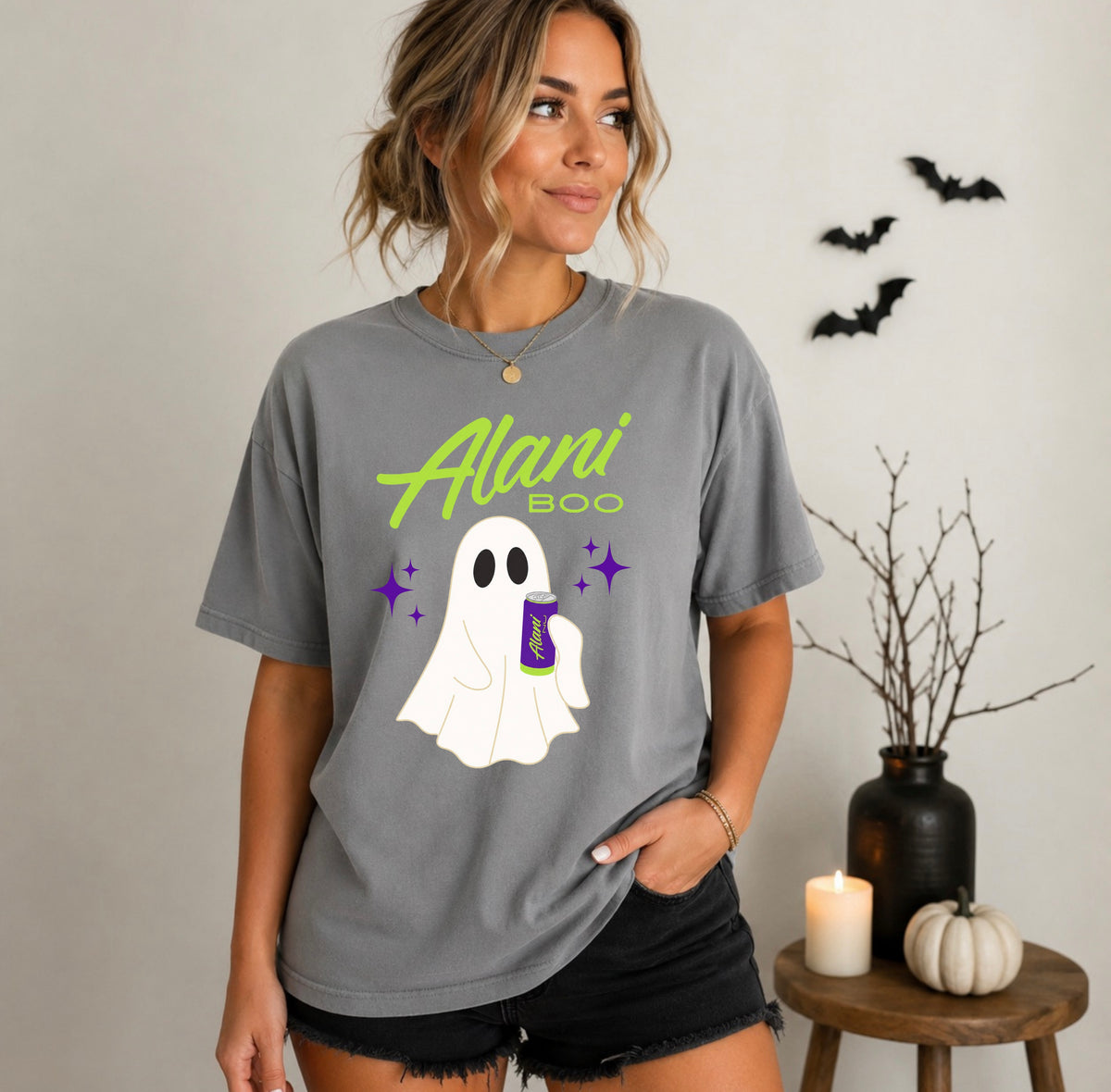 Alani Boo Ghost Halloween Comfort Colors® Tee