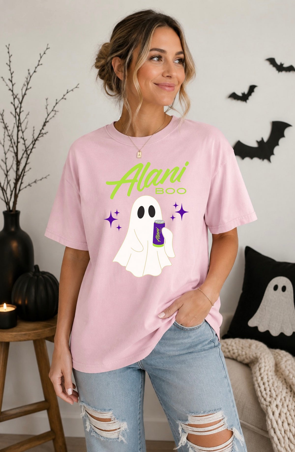 Alani Boo Ghost Halloween Comfort Colors® Tee