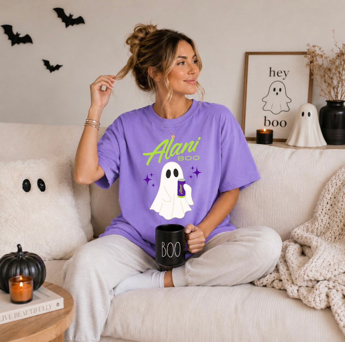 Alani Boo Ghost Halloween Comfort Colors® Tee