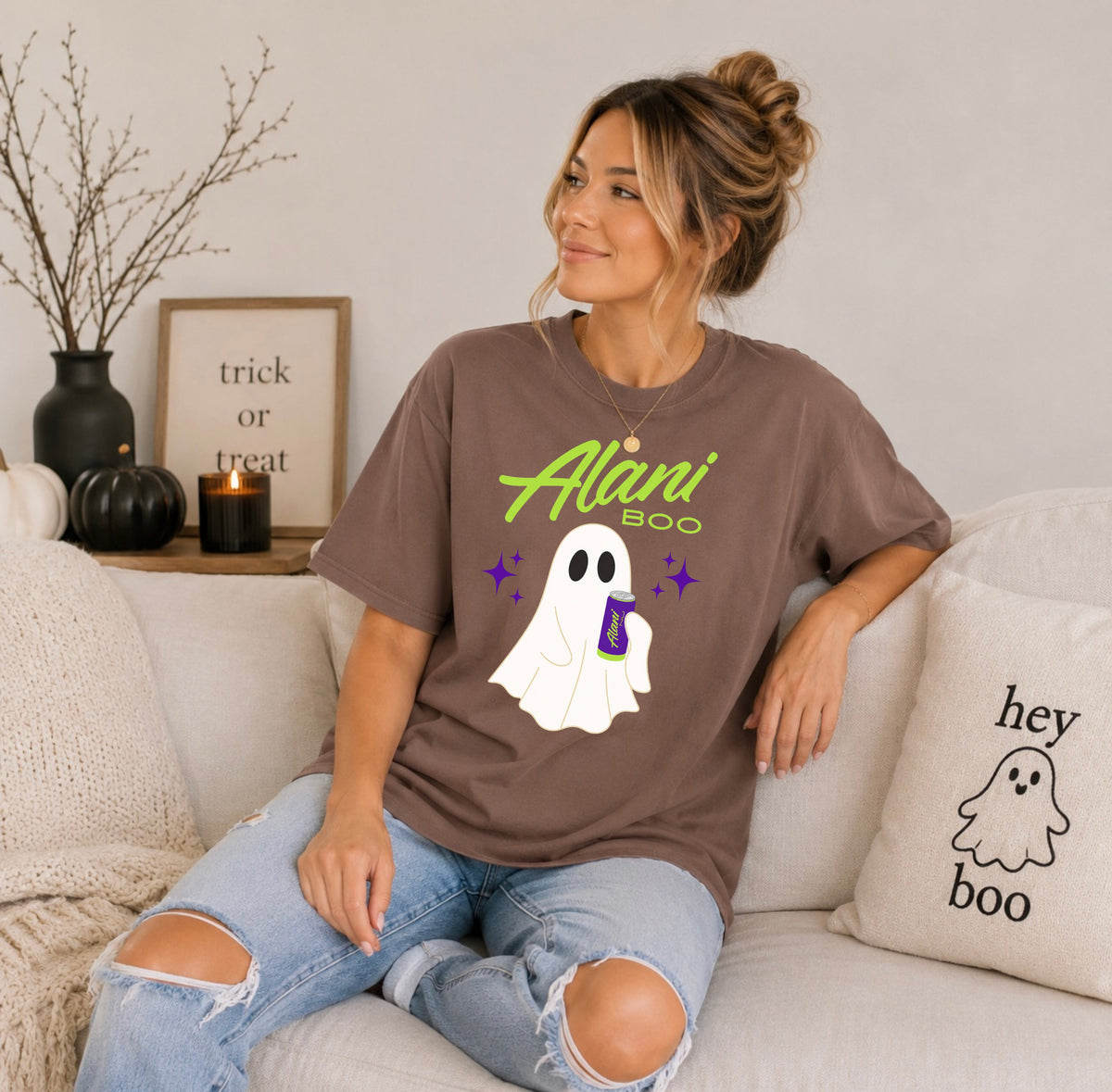 Alani Boo Ghost Halloween Comfort Colors® Tee