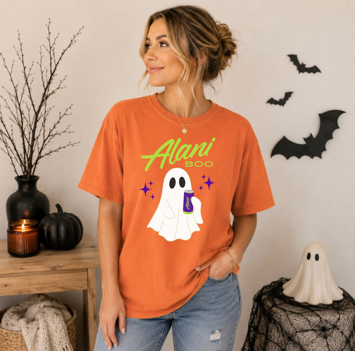 Alani Boo Ghost Halloween Comfort Colors® Tee