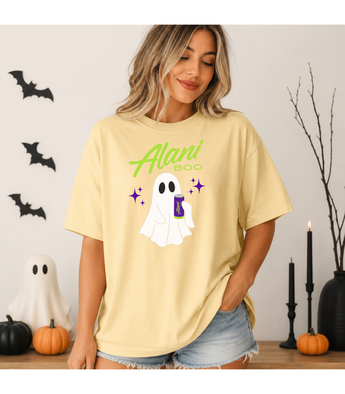 Alani Boo Ghost Halloween Comfort Colors® Tee