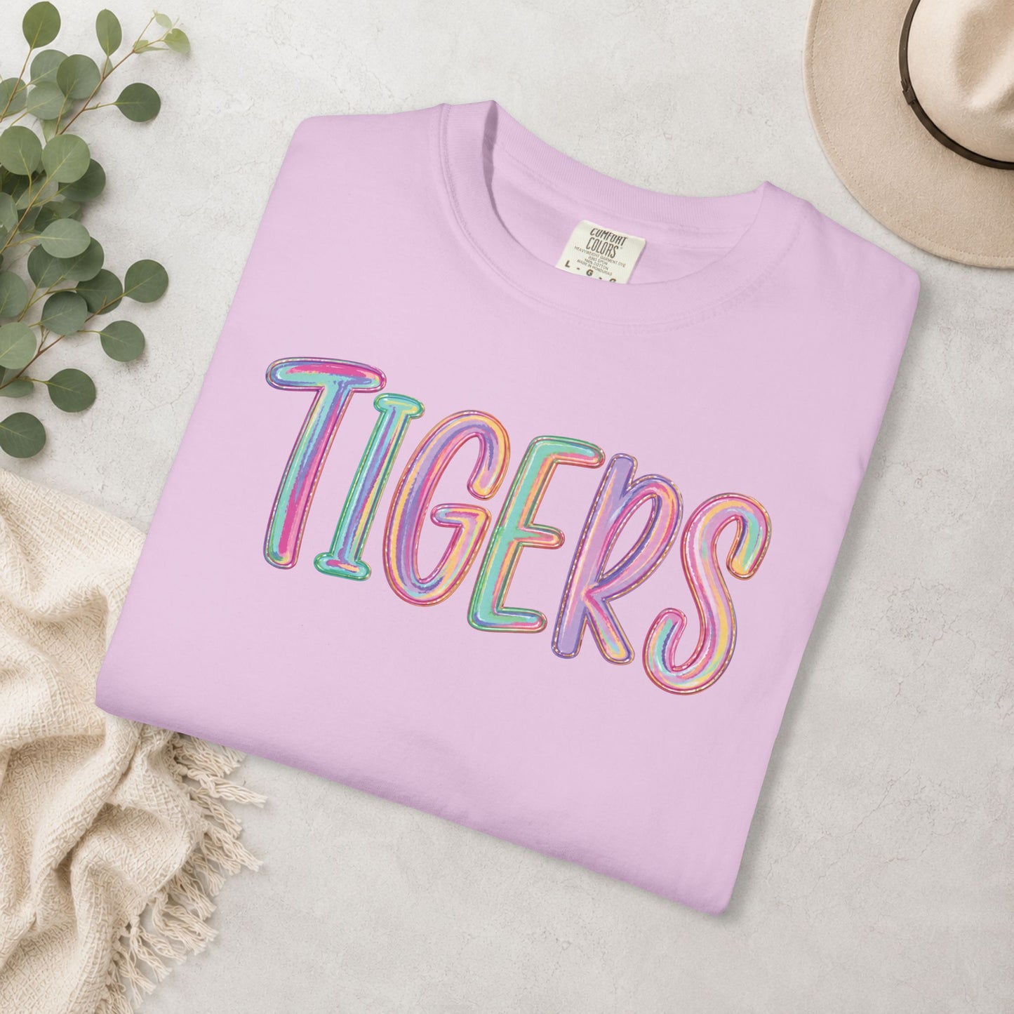 Color Pop Tigers Comfort Colors® Tee