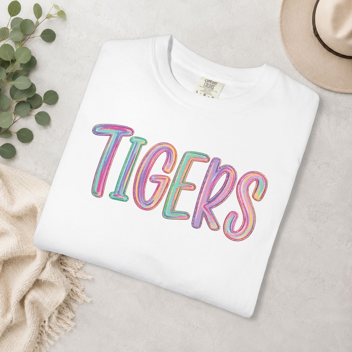 Color Pop Tigers Comfort Colors® Tee