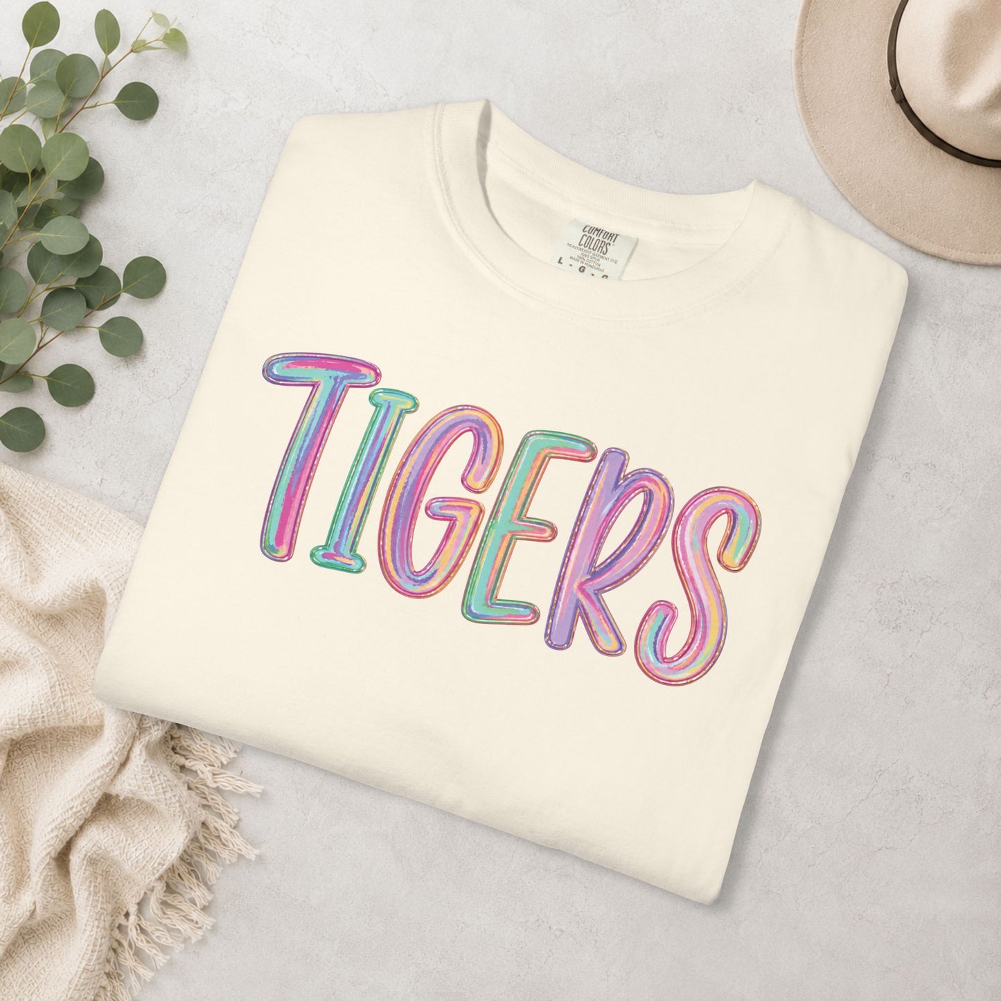 Color Pop Tigers Comfort Colors® Tee
