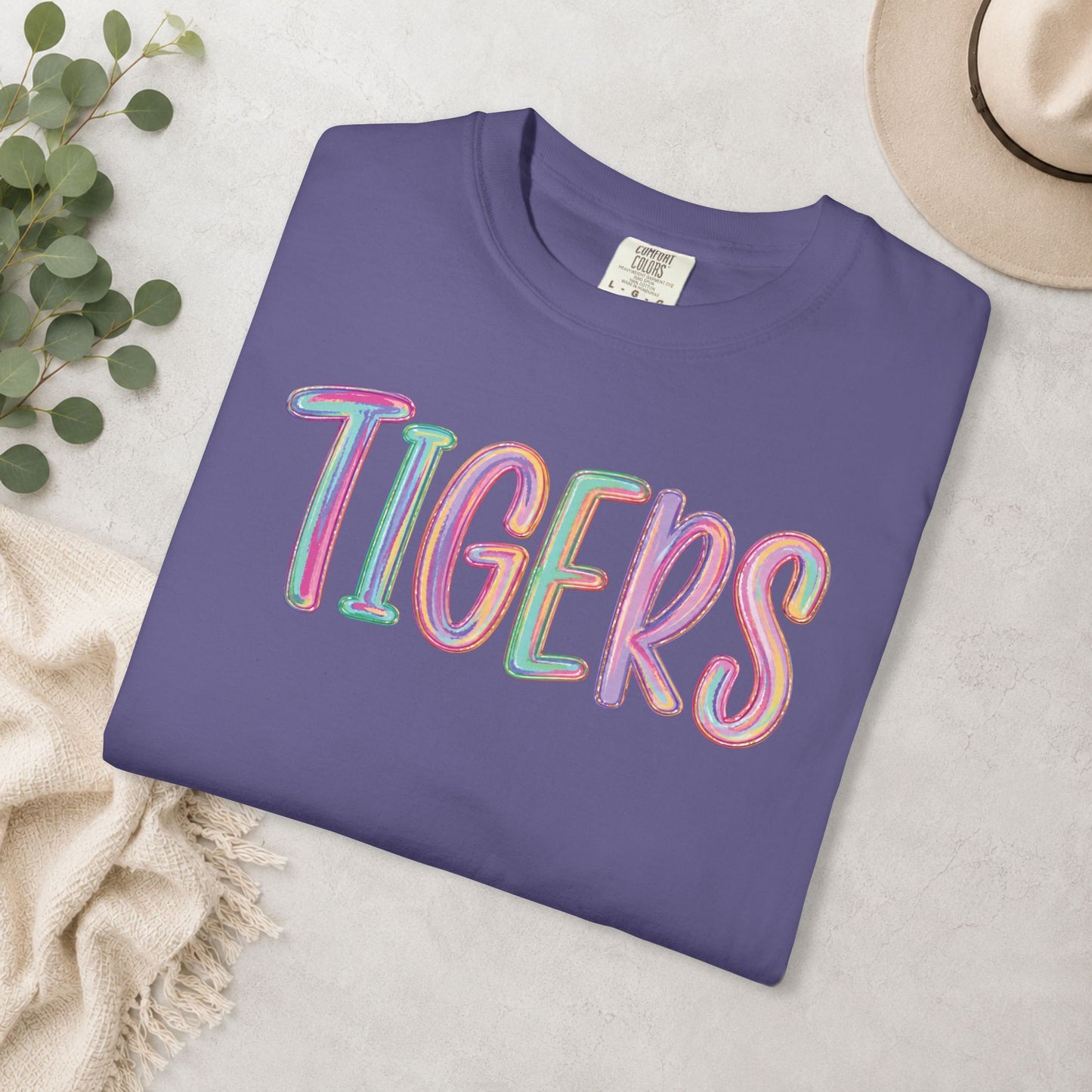 Color Pop Tigers Comfort Colors® Tee