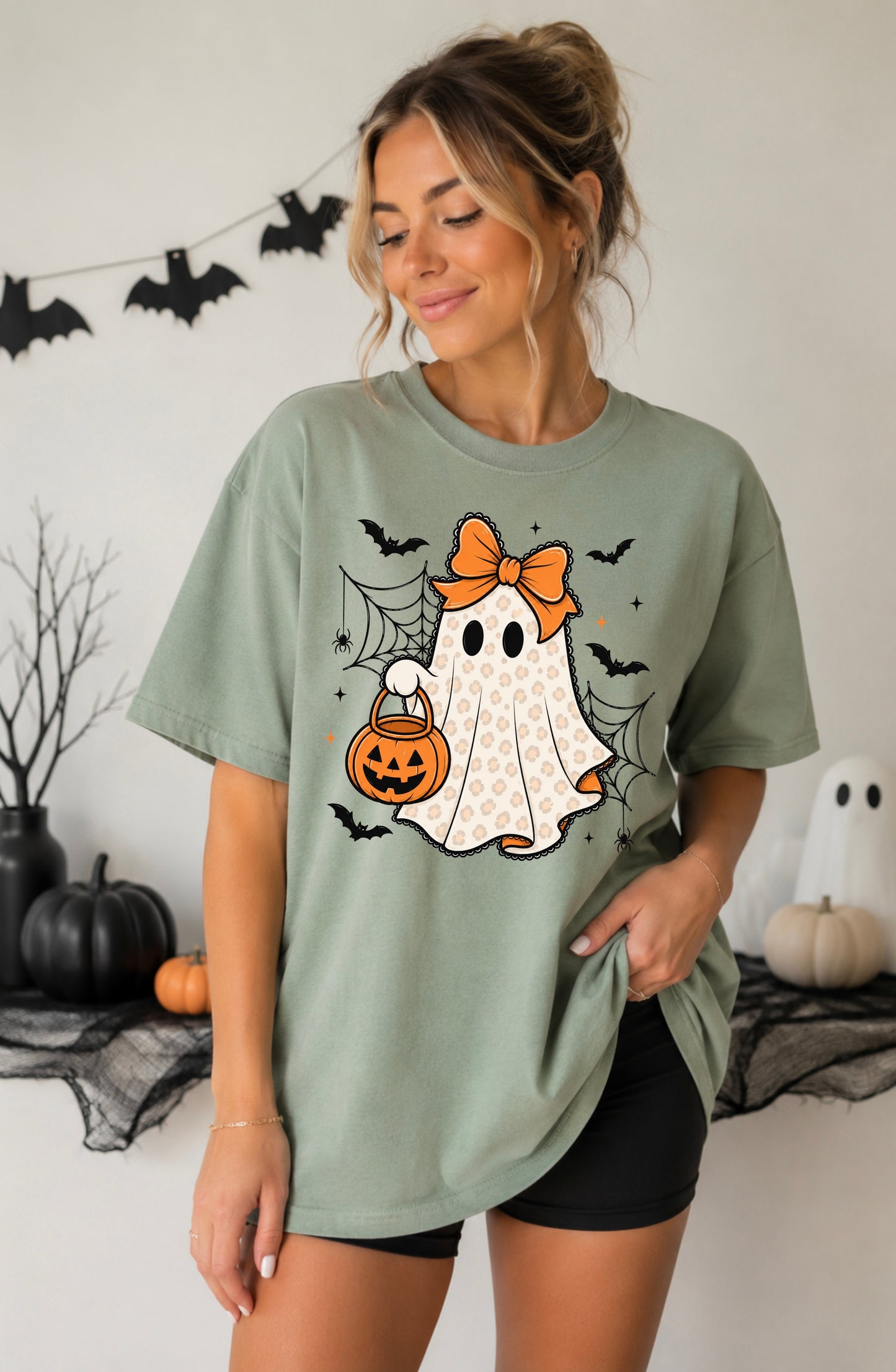 Leopard Print Ghost Comfort Colors® Tee