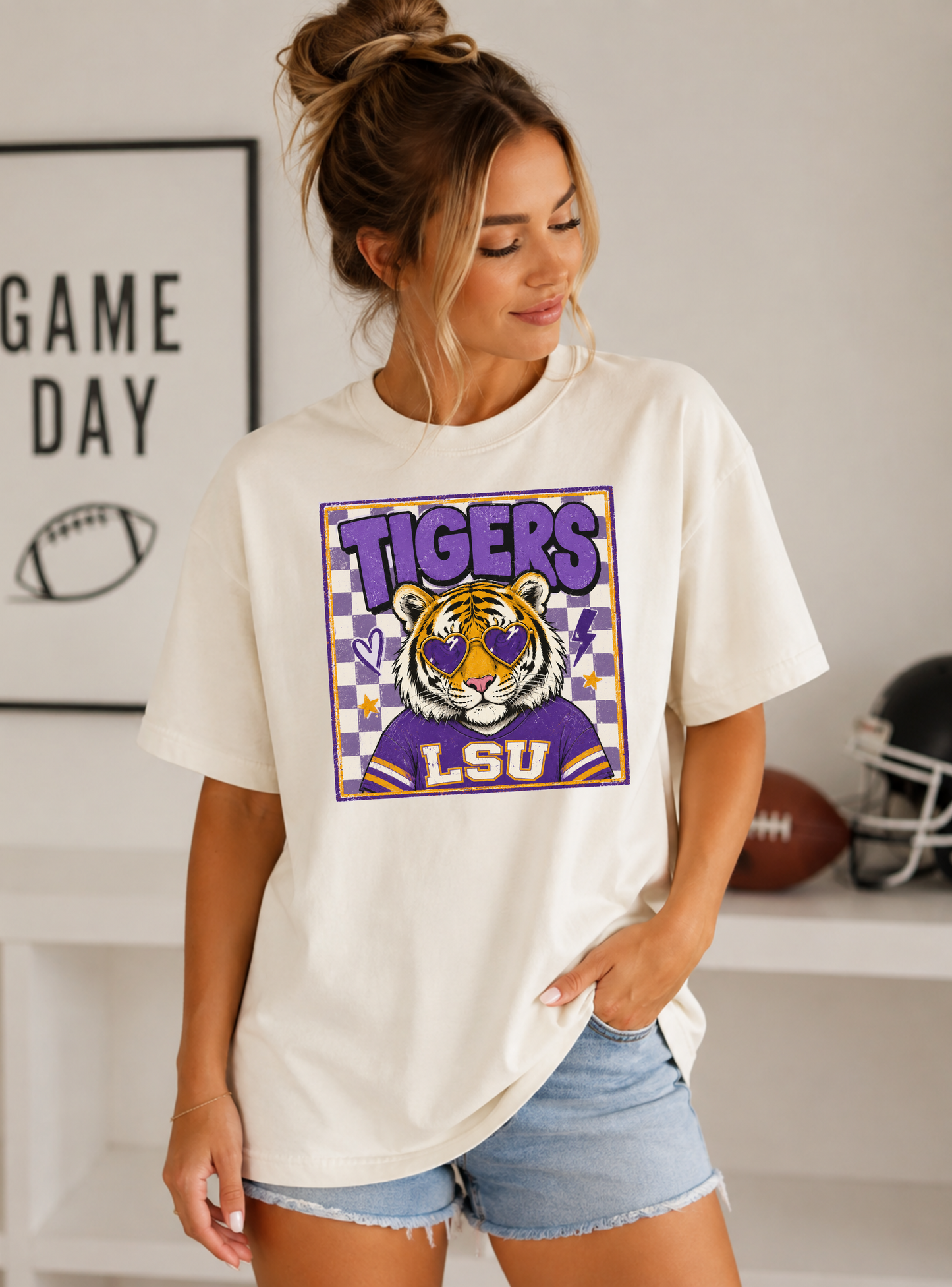 Purple & Gold Tigers Comfort Colors® Tee
