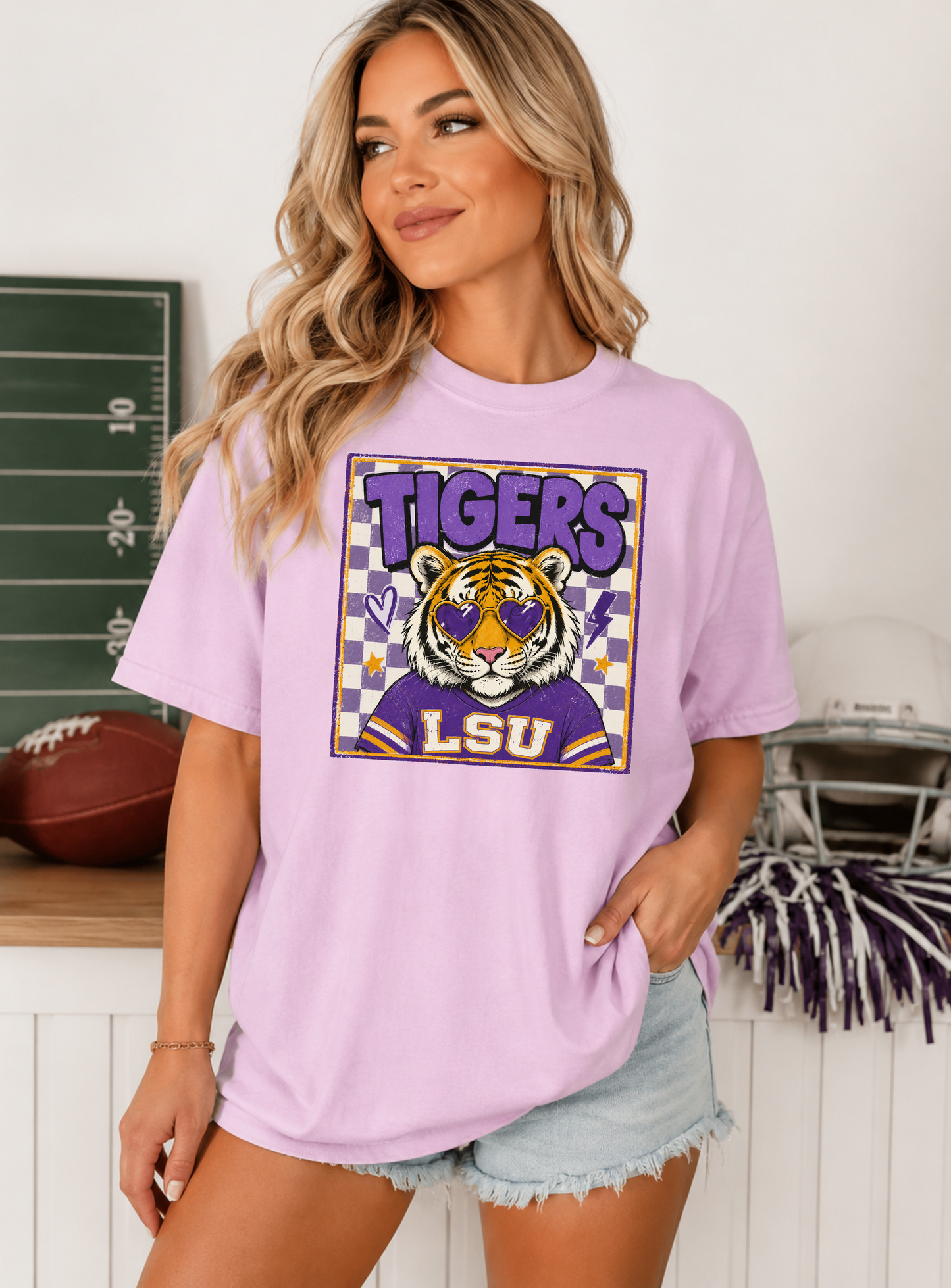 Purple & Gold Tigers Comfort Colors® Tee