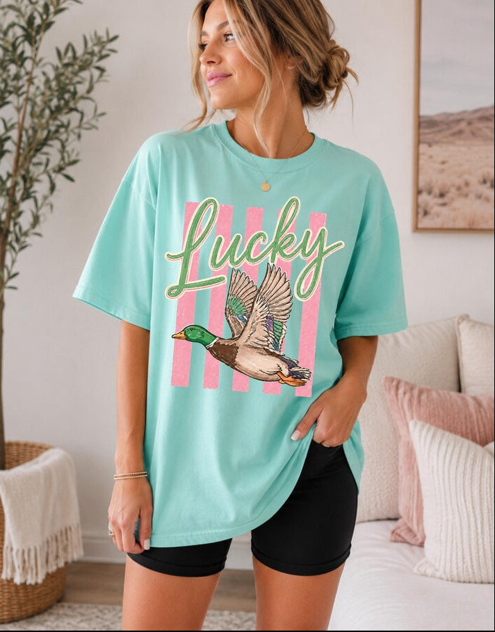 Lucky Duck Comfort Colors® Graphic Tee