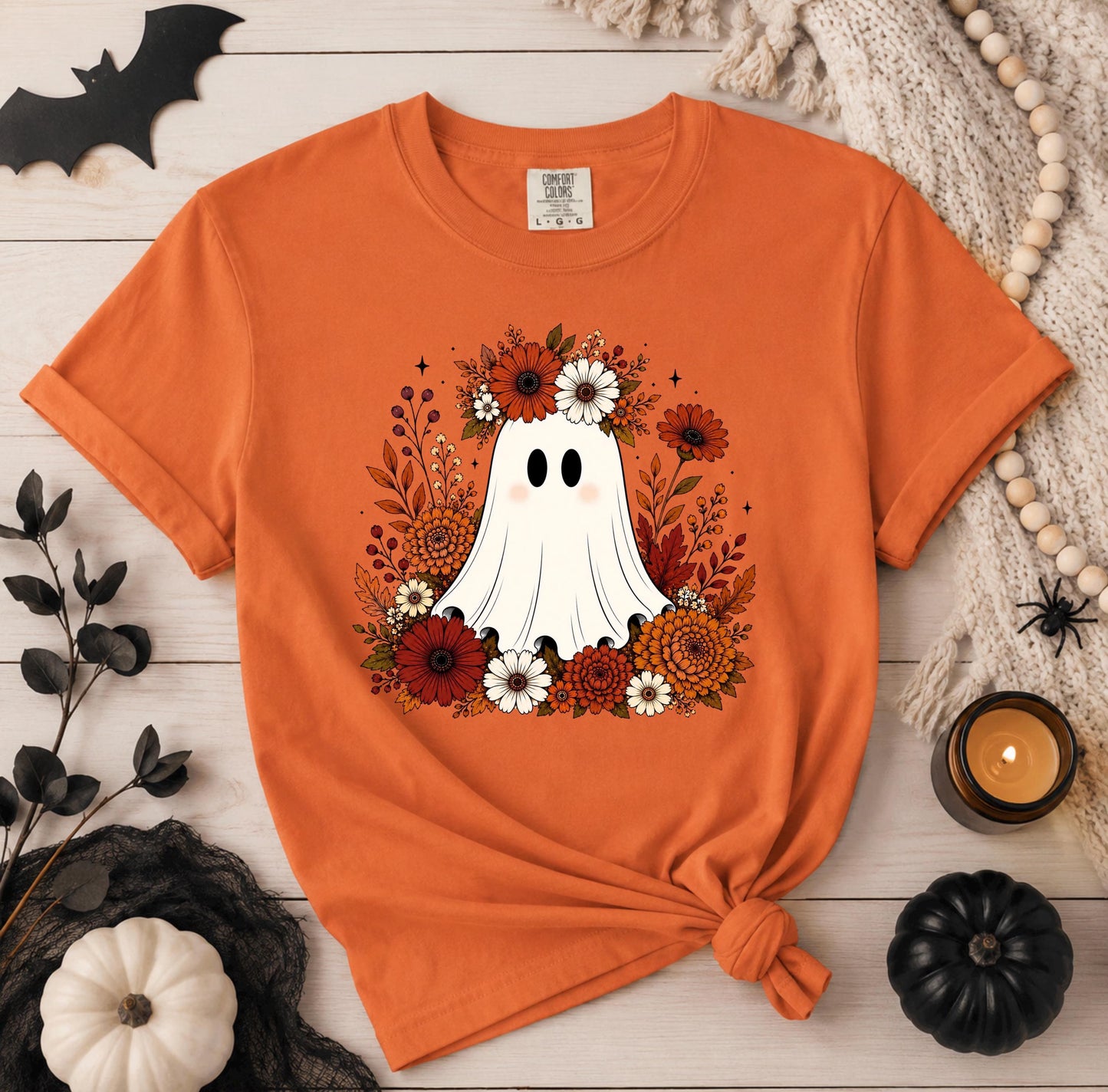 Floral Ghost Comfort Colors® Tee