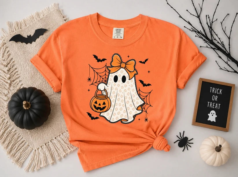 Leopard Print Ghost Comfort Colors® Tee