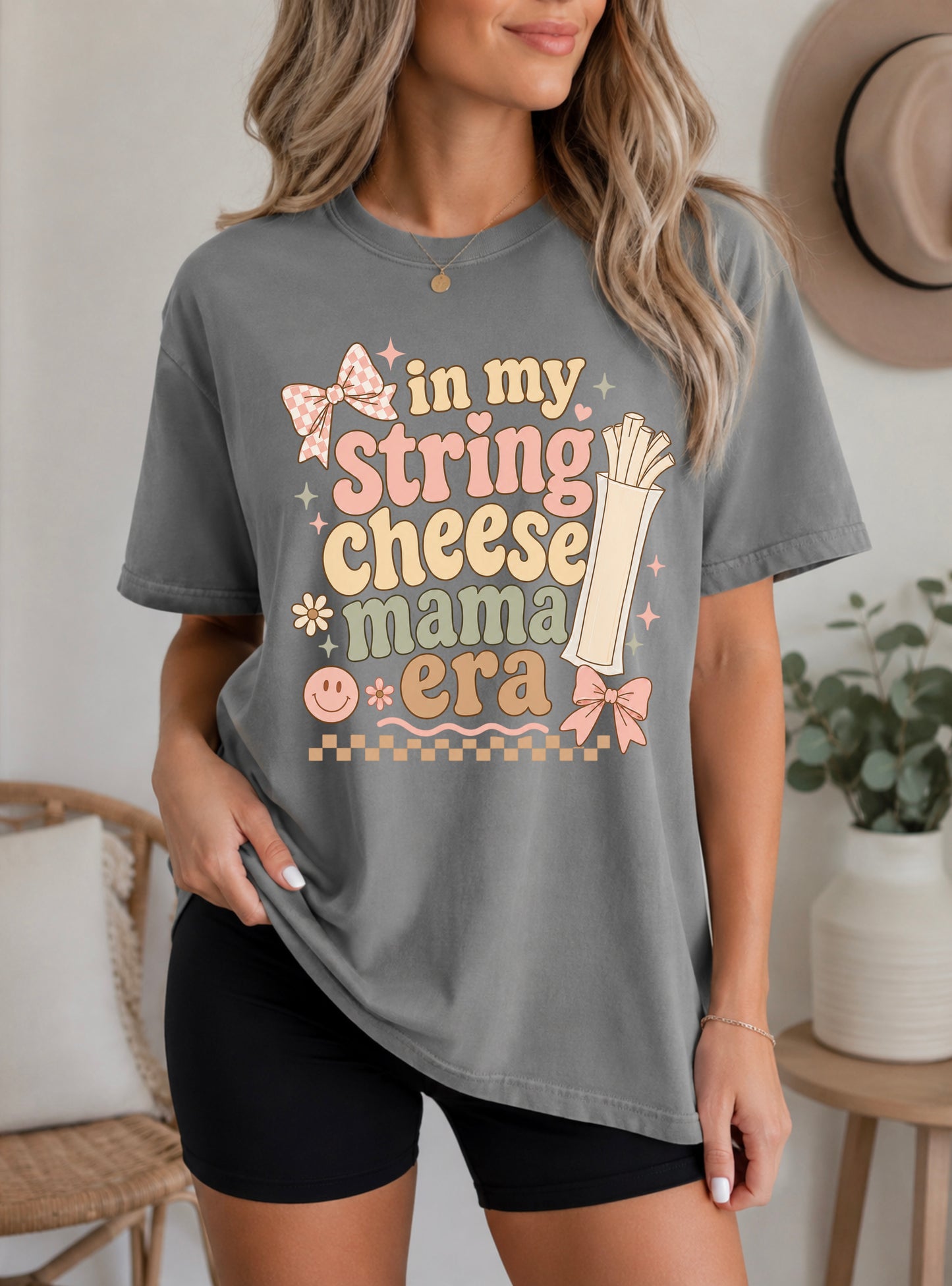 In My String Cheese Mama Era Comfort Colors® Tee