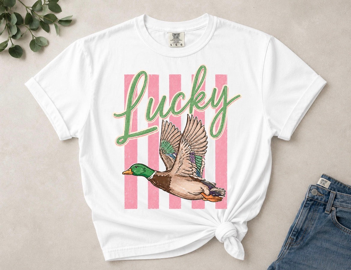 Lucky Duck Comfort Colors® Graphic Tee