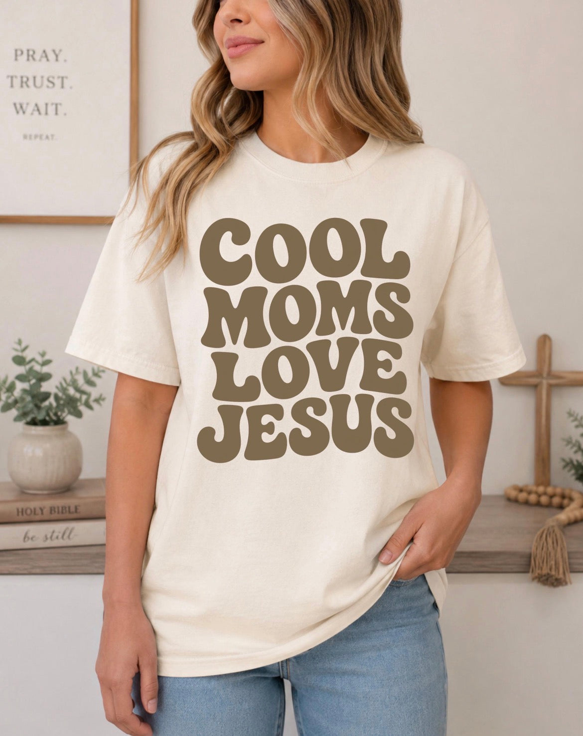 Cool Moms Love Jesus Comfort Colors® Tee
