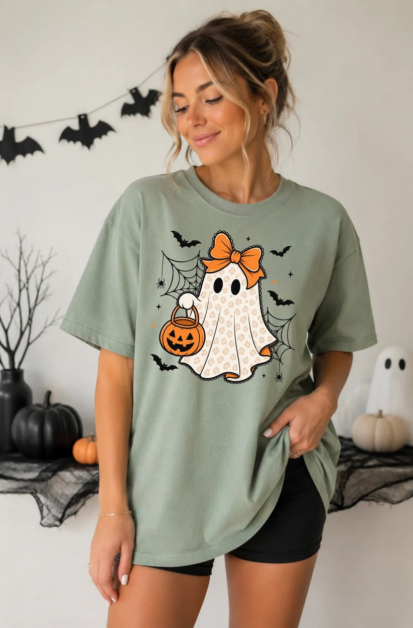Leopard Print Ghost Comfort Colors® Tee