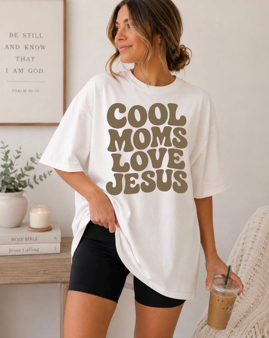 Cool Moms Love Jesus Comfort Colors® Tee