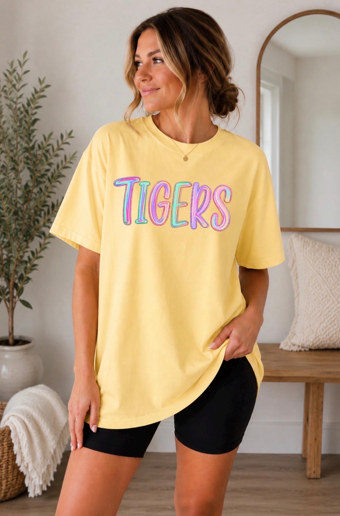 Color Pop Tigers Comfort Colors® Tee