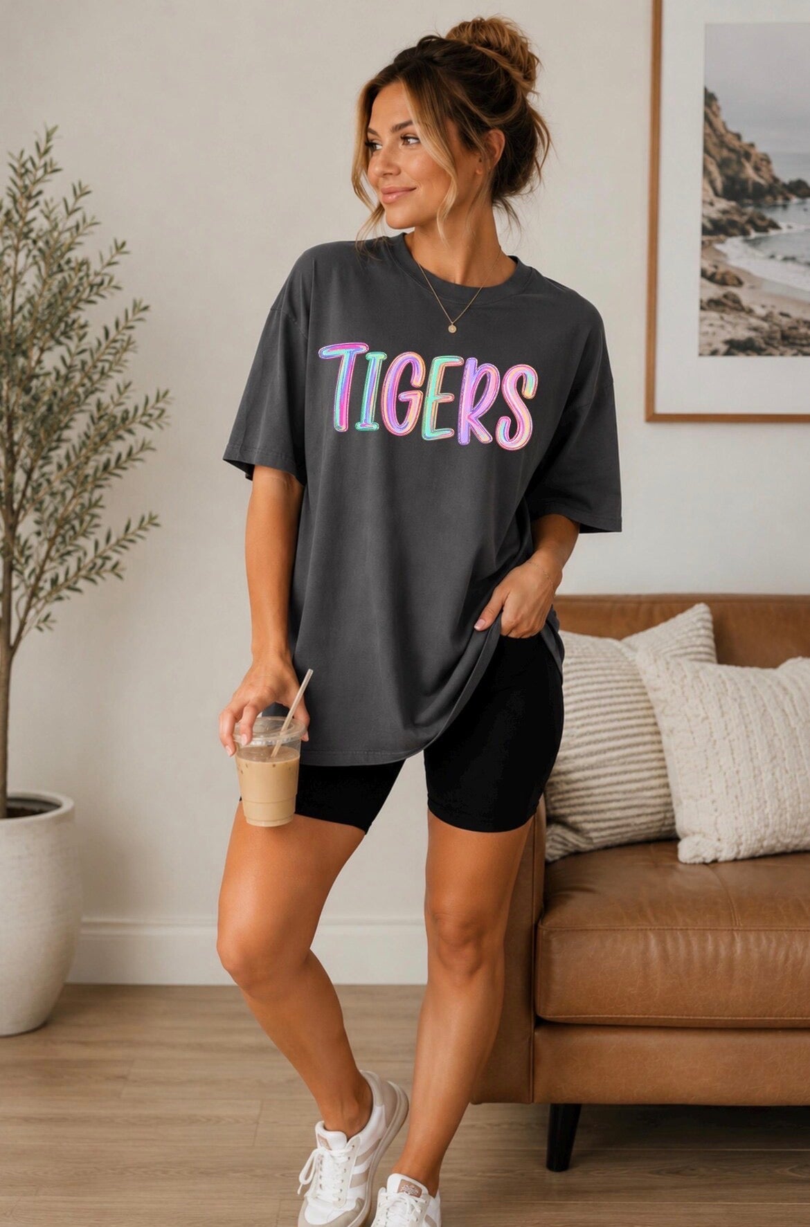 Color Pop Tigers Comfort Colors® Tee