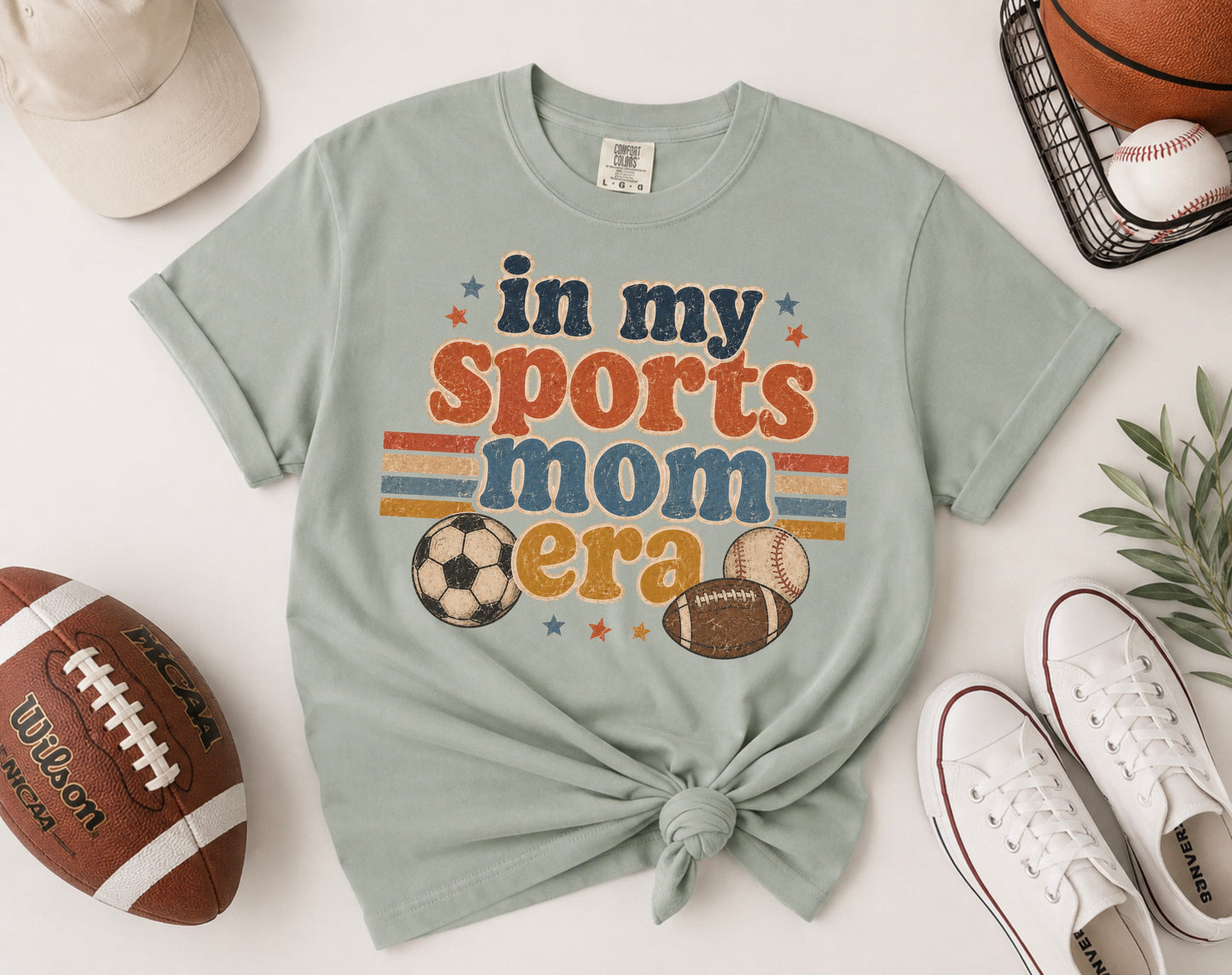 In My Sports Mom Era Comfort Colors® Tee